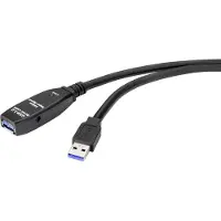 Renkforce RF-4598344 Câble USB 5 m USB 3.2 Gen 1 (3.1 Gen 1) USB A Noir (RF-4598344)