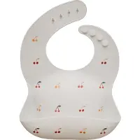 Mushie Silicone Baby Bib bavoir Cherries 1 pcs