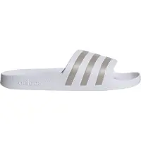Adidas Mule 'Adilette Aqua' argent / blanc