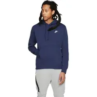 Nike Sweat-shirt 'Club Fleece' bleu foncé / blanc