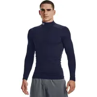Under Armour Homme ColdGear Armour Compression Mock, Marine Nuit (410)/Blanc, Grand