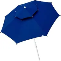 Aktive Active Octogonale Parasol Avec Tige Métallique Double Toit Et Protection Uv30 280 Cm Bleu Bleu One Size