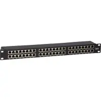 Dsit Patchpanel 1U 48 ports Cat 5e FTP 483 mm x 103 mm x 44 mm (LxPxH) 19 p