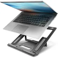 Axagon STND-L Support ALU pour ordinateurs portables de 10 à 16 pouces, Support pour notebook, Gris, Argent