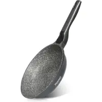 Fissman Poêle 20 cm Prestige Revêtement antiadhésif Greblon C3 contenant du silicone Compatible avec l'induction Gris