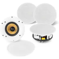 Inventum speaker set (2x) - Power Dynamics WCS50 wifi plafondspeakers Bluetooth - 200W (2x 25 W), Haut-parleur PA, Blanc
