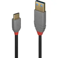 Lindy 2m USB 2.0 Type A to C Cable, Anthra Line