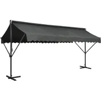 vidaXL Store autoportant 500x300 cm Anthracite
