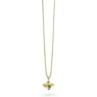 Metalmorphose On-Shirt Long Necklace Bee, (Acier inoxydable)