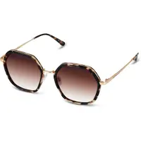 Kapten & Son Lunettes de soleil 'Amsterdam Edge Umber Tortoise Brown' marron / or
