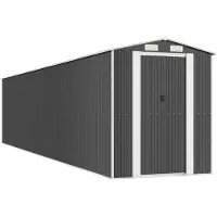 vidaXL Abri de jardin anthracite 192x938x223 cm Acier galvanisé