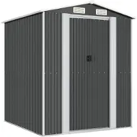 vidaXL Abri de jardin anthracite 192x191x223 cm Acier galvanisé