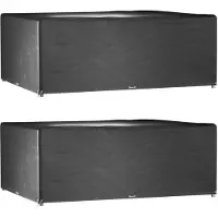 vidaXL Housses de salon de jardin 2 pcs 16 œillets rectangulaire