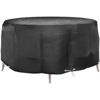 vidaXL Housse pour meubles de jardin 10 œillets Ø260x90 cm rond