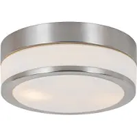 QAZQA Plafonnier moderne en acier 23 cm IP44 - Flavi