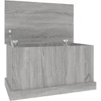vidaXL Coffre Gris Sonoma 70x40x38 cm Bois composite
