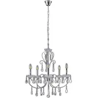 LUCANDE Lustres , Solveig, dimmable, Métallique, Salon / séjour, Cristal, Ancien
