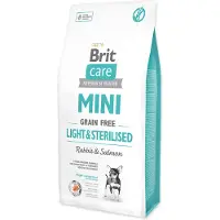 Brit Care Grain Free Mini light & sterilised rabbit & salmon - Lapin & Saumon pour chiens de races mini stérilisés - 2 x 7 kg