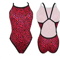 Turbo Animal Swimsuit Rouge 3XL Femme