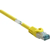 Renkforce RF-5153664 Câble réseau RJ45 Câble patch CAT 6a S/FTP 10.00 m jaune avec (RF-5153664)