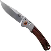 Benchmade Couteau pliant Mini Crooked River Stabilized Wood