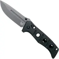 Benchmade Couteau pliant Adamas CruWear Grey Cerakote, noir