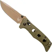 Benchmade Couteau pliant Mini Adamas CruWear Flat Earth, vert