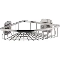 kela Panier de Douche Kela Arona Corner 5 Silver Shining