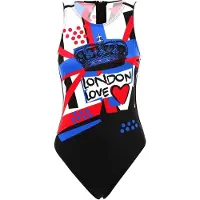 Turbo London Love 89557 Swimsuit Noir 2XL Femme