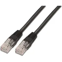 Aisens A135-0258 - Câble patch RJ45 (1 m, 10/100/1000 Mbit/s, switch/routeur/modem/panneau de connexion/point d'accès/panneaux de connexion) Noir