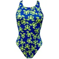 Turbo Ranitas Flour 2015 Swimsuit Jaune,Bleu M Femme