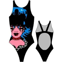 Turbo Gothic Swimsuit Noir 5XL Femme