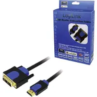 Logilink - Câble adaptateur - HDMI mâle pour DVI-D mâle - 5 m