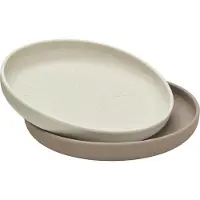 Cam Cam Assiettes - Silicone - 2 Pack - Fleur - Terre Mix - - UneTaille - Assiette