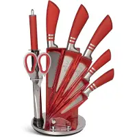 Loyalty SP ZOO Set de couteaux avec support de couteaux de luxe - 8 pièces