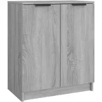 vidaXL Meuble à chaussures Sonoma gris 59x35x70 cm Bois d'ingénierie