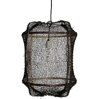 Ay Illuminate Suspension Z5 filet de sisal noir ø42x57cm