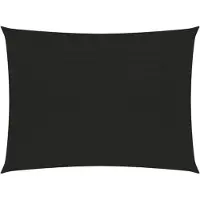 vidaXL Voile d'ombrage 160 g/m² Noir 5x6 m PEHD
