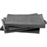 Christian lacroix - Lot de 4 serviettes - Gris foncé - 50 x 50 cm