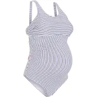 Bonprix Maillot de bain bleu foncé / rouge / blanc
