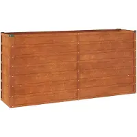vidaXL Lit surélevé de jardin rouillé 160x40x77 cm acier corten