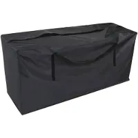 FLOKOO Sac de rangement pour coussins de jardin - Noir - 173 x 76 x 51 cm - Sac de rangement pour coussins de meubles de jardin - Sac de rangement pour coussins de chaises de jardin - Sac de rangement pour