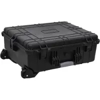 vidaXL Valise de vol avec roulettes Noir 63x50x23 cm PP