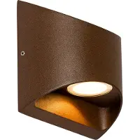 QAZQA Applique murale d'extérieur moderne brun rouille avec LED 2 lumières IP54 - Mal
