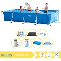 Intex Piscine rectangulaire hors sol - 450x220x84 cm - Composée de 8 éléments - Modèle S30314