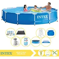 Intex Piscine tubulaire rectangulaire - 366 x 76 cm - 9 pièces - Modèle S31573