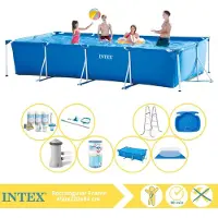 Intex Piscine rectangulaire hors sol - 450x220x84 cm - Composée de 9 éléments - Modèle S30311