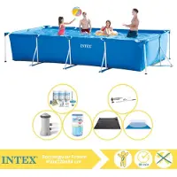 Intex Piscine rectangulaire hors sol - 450x220x84 cm - Composée de 7 éléments - Modèle S30303