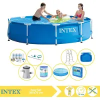 Intex Piscine tubulaire rectangulaire - 305 x 76 cm - 9 pièces - Modèle S31522