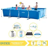 Intex Piscine rectangulaire hors sol - 450x220x84 cm - Composée de 7 pièces - Modèle S30292